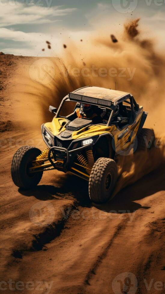 offroad buggy car professional photo smoke dynamic in motion track sport speed photography