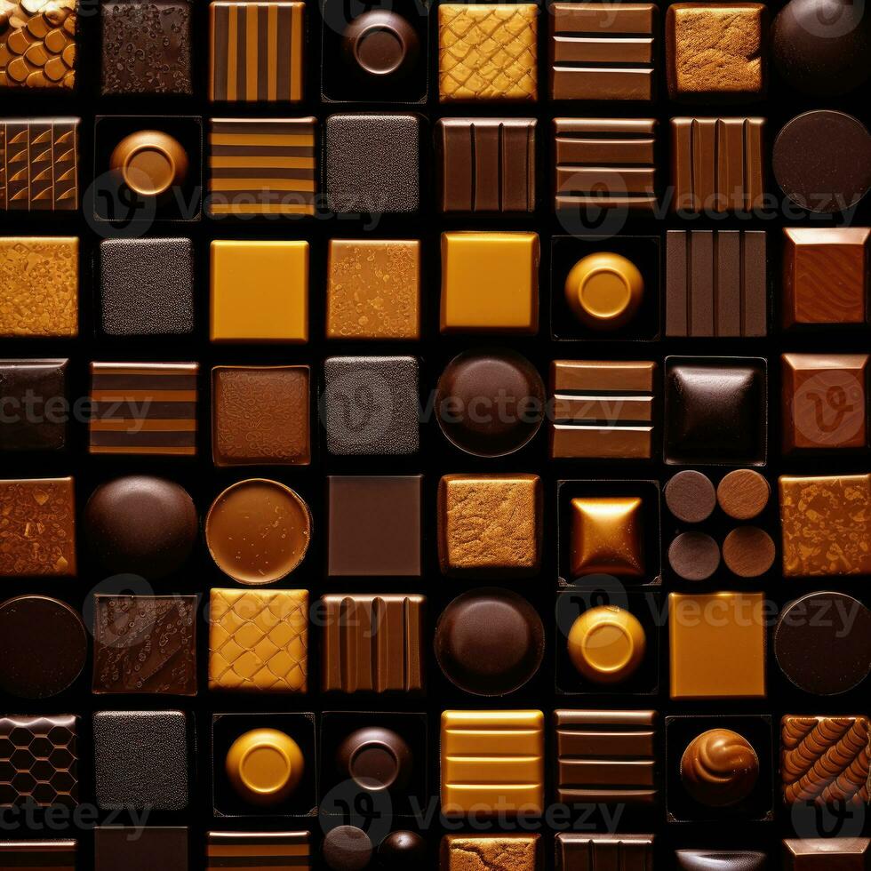 chocolate candy perfectly connected photo pattern poster decor wallpaper design material
