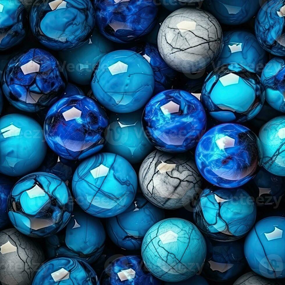 glass marbles blue perfectly connected photo pattern poster decor wallpaper design material