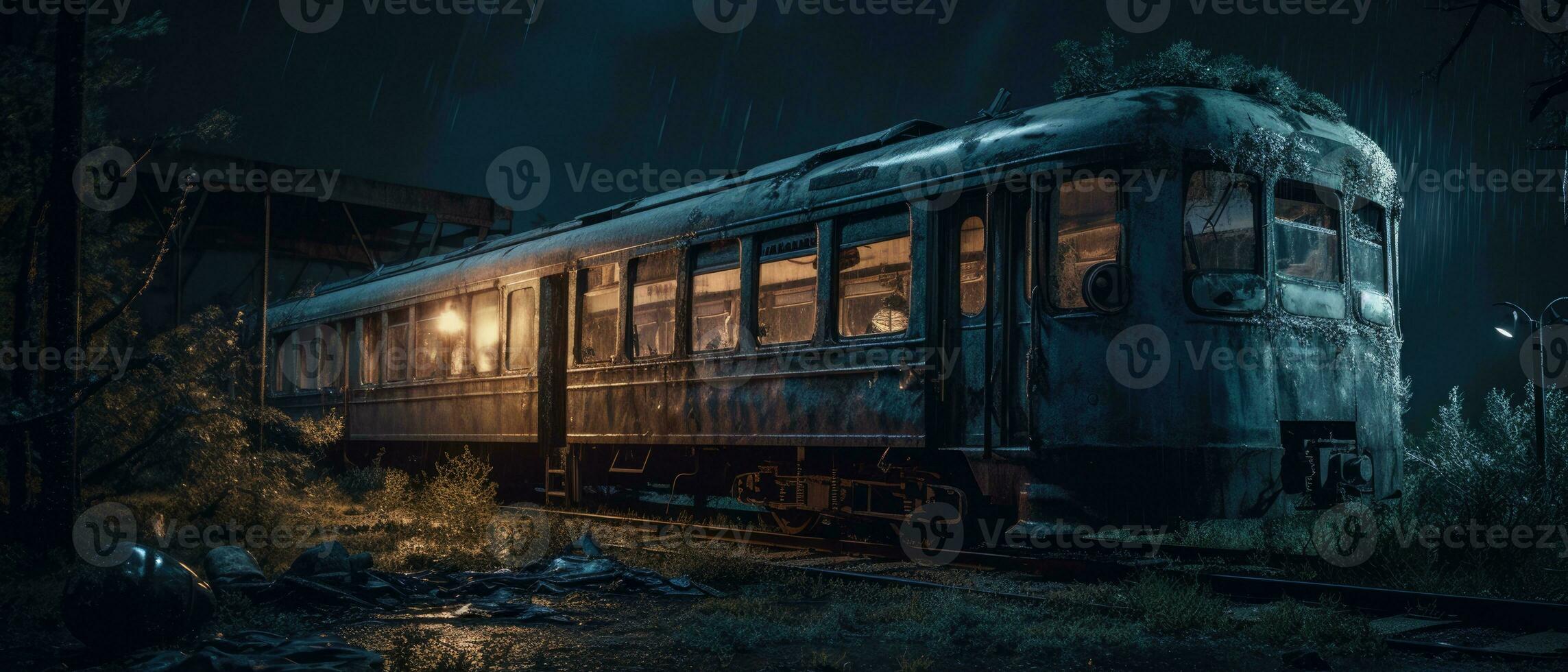 train wagon subway station post apocalypse landscape game wallpaper photo art illustration rust