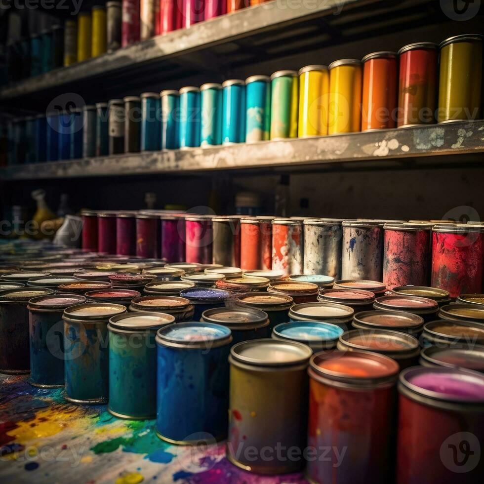 petróleo pintar cepillo vistoso paleta antecedentes Moda hindú vibrante figura polvo maquillaje dibujo foto