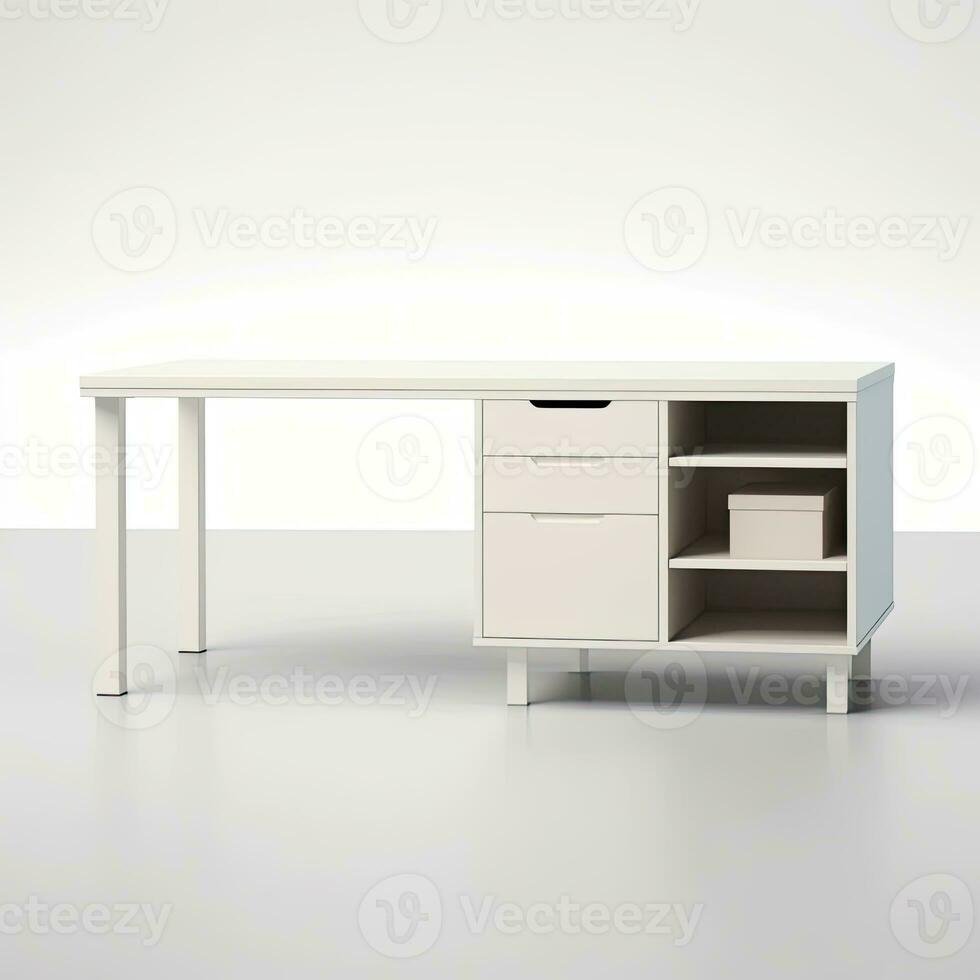 table with drawers modern Scandinavian interior furniture minimalism wood light studio photo