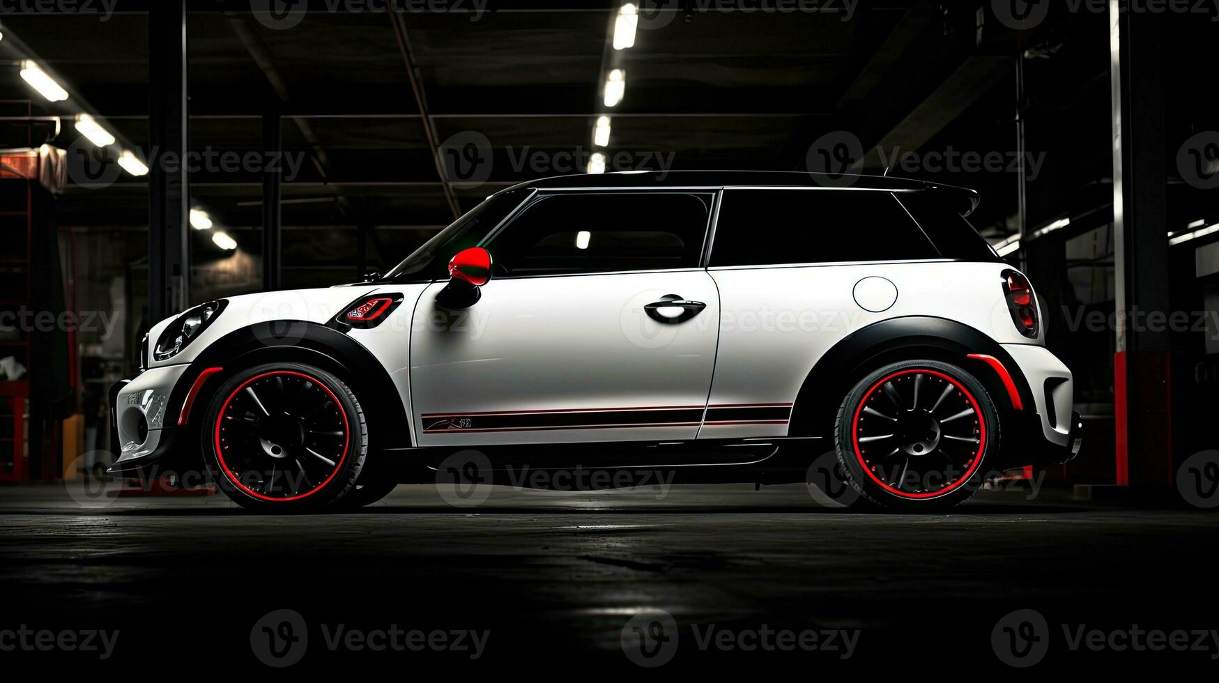 mini cooper photography powerful racing car auto performance show automobile luxury exhibition photo