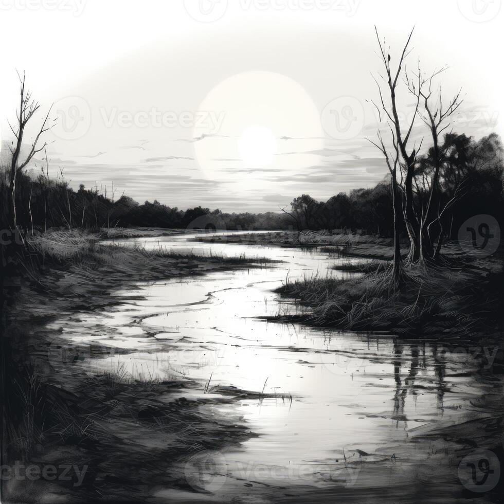 River Sketch Stock Photos, Images and Backgrounds for Free Download