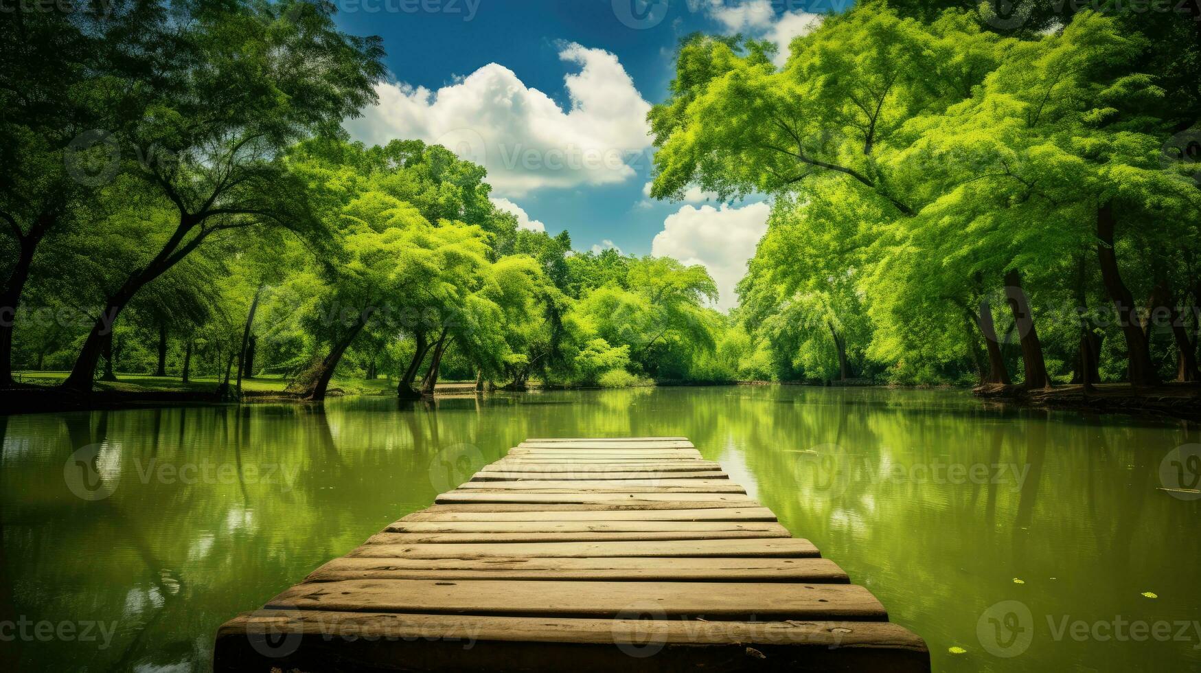 lake bridge silence zen peaceful landscape freedom scene beautiful nature wallpaper photo