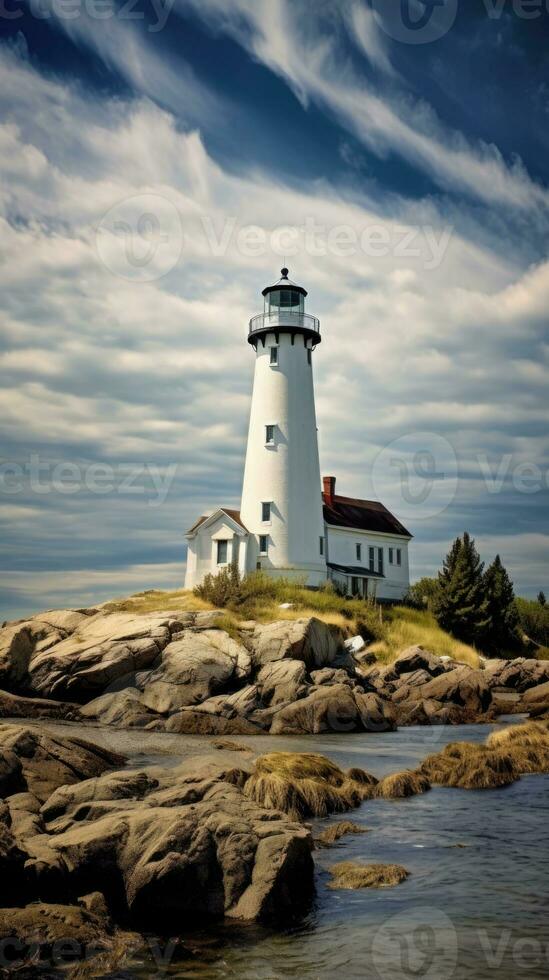 lighthouse storm waves splash peaceful landscape freedom scene beautiful nature wallpaper photo