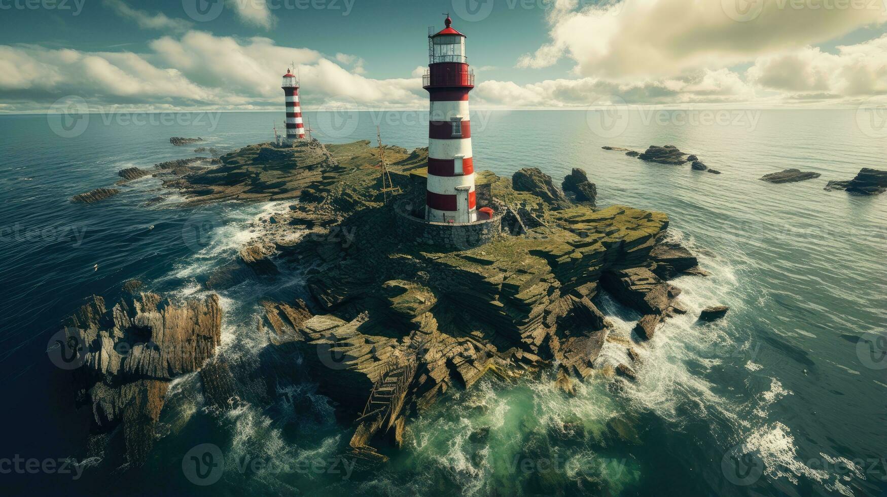 lighthouse storm waves splash peaceful landscape freedom scene beautiful nature wallpaper photo