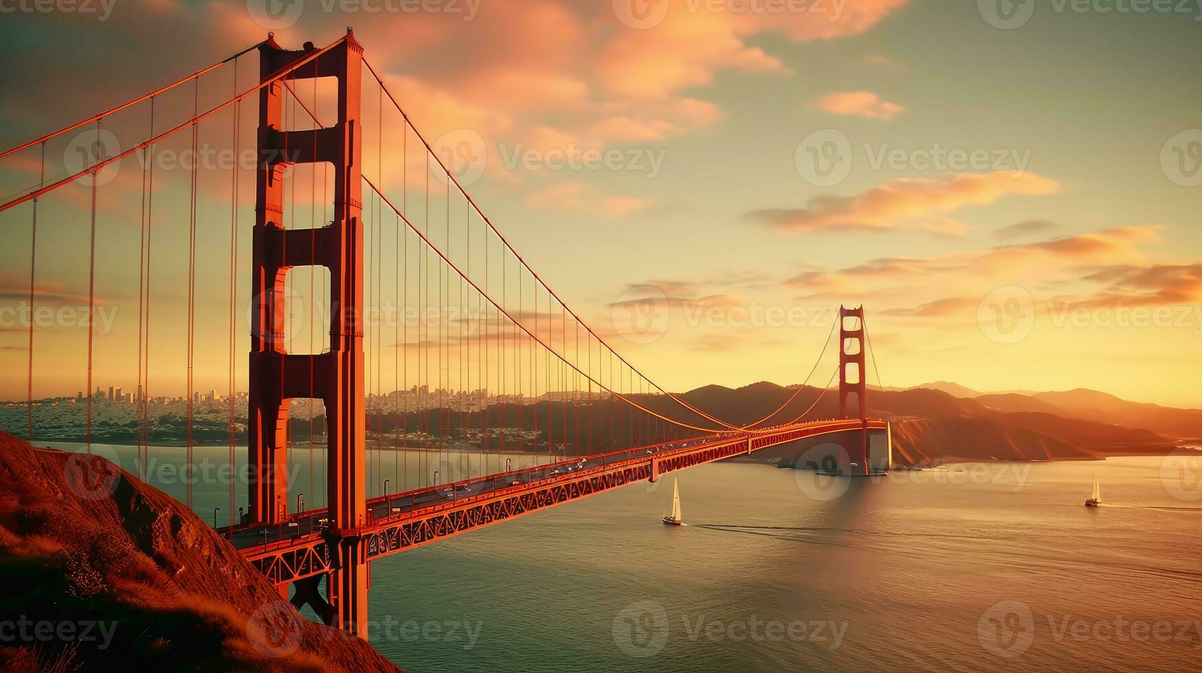 bridge Brooklynn sunset sun silence zen peaceful landscape freedom beautiful wallpaper photo