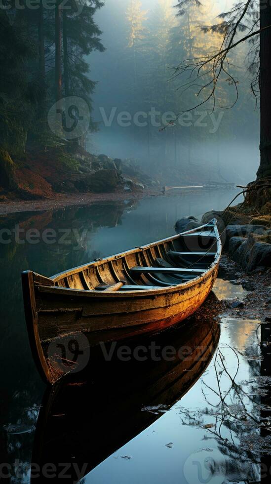 boat lake autumn tranquility grace landscape zen harmony rest calmness unity harmony photography photo