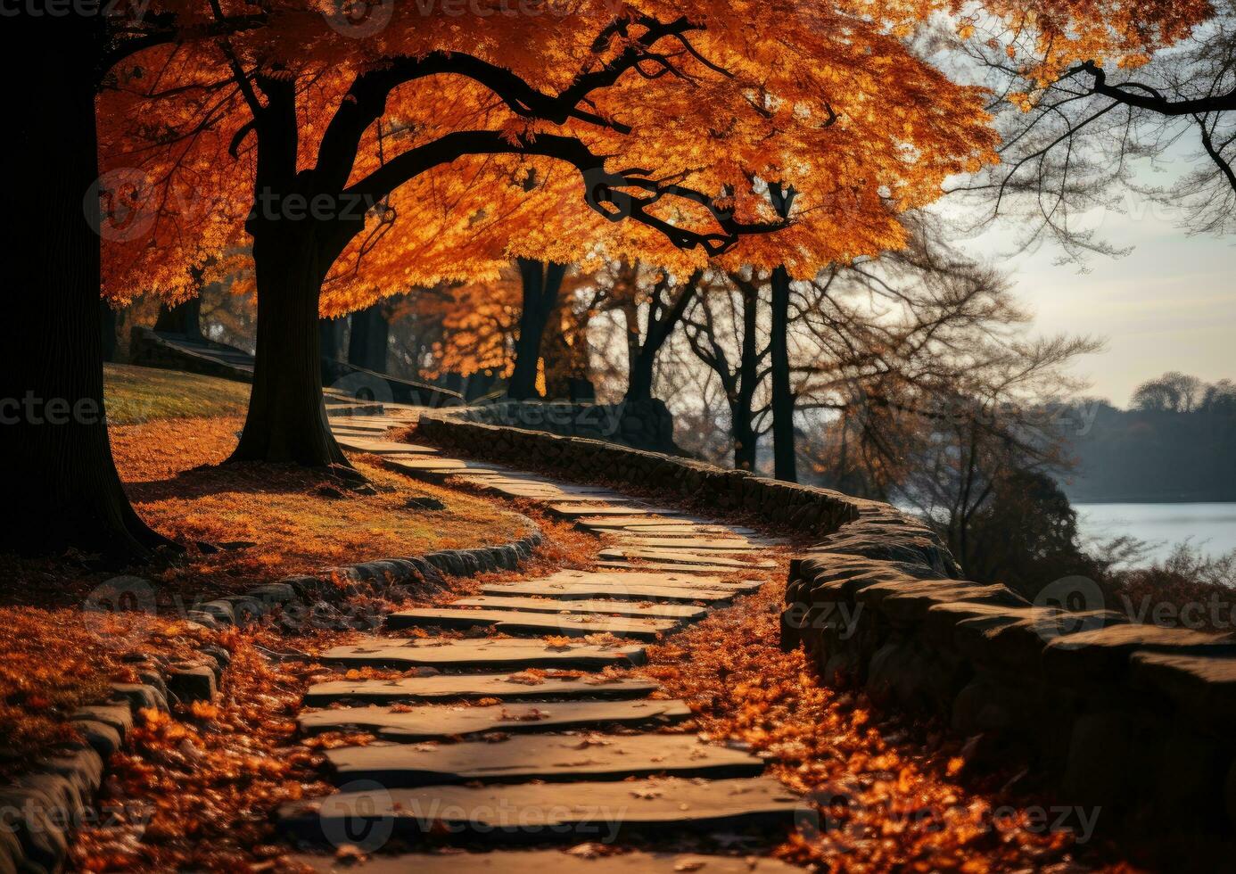 autumn leaves orange tranquility grace landscape zen harmony calmness unity harmony photography photo
