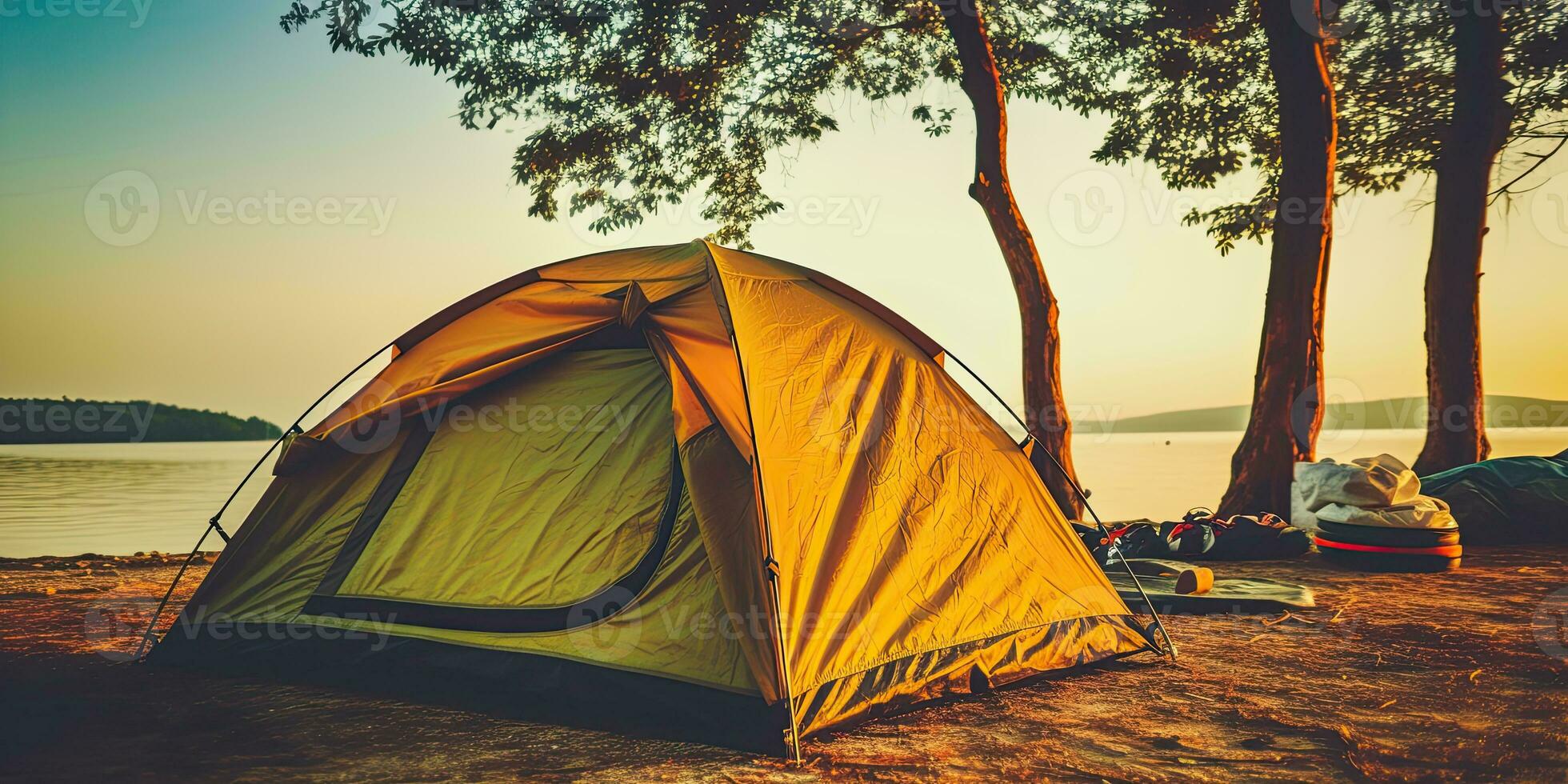 camp sunset tent tranquility grace landscape zen harmony rest calmness unity harmony photography photo