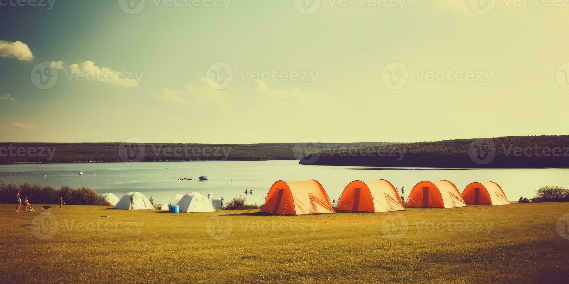 acampar puesta de sol tienda tranquilidad gracia paisaje zen armonía descanso calma unidad armonía fotografía foto