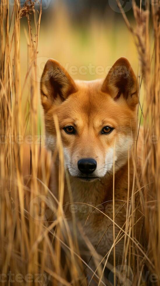 dingo dog leopard hidden predator photography grass national geographic style documentary wallpaper photo