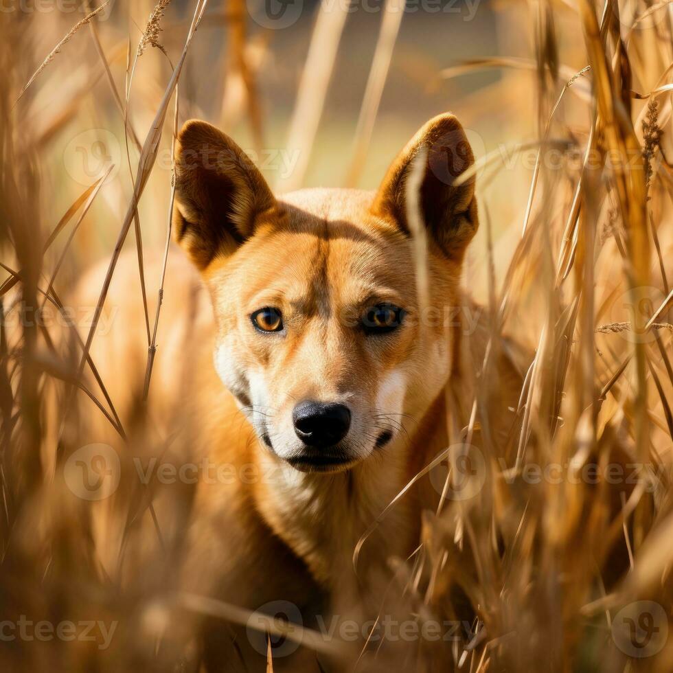 dingo dog leopard hidden predator photography grass national geographic style documentary wallpaper photo