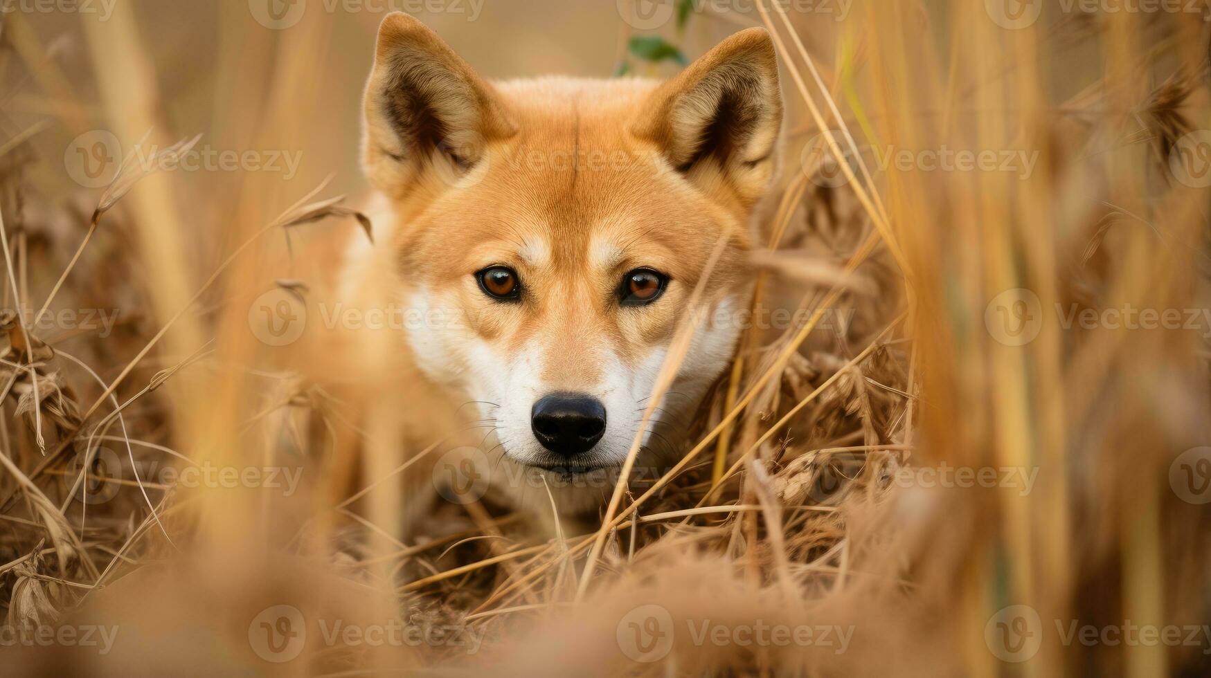 dingo dog leopard hidden predator photography grass national geographic style documentary wallpaper photo