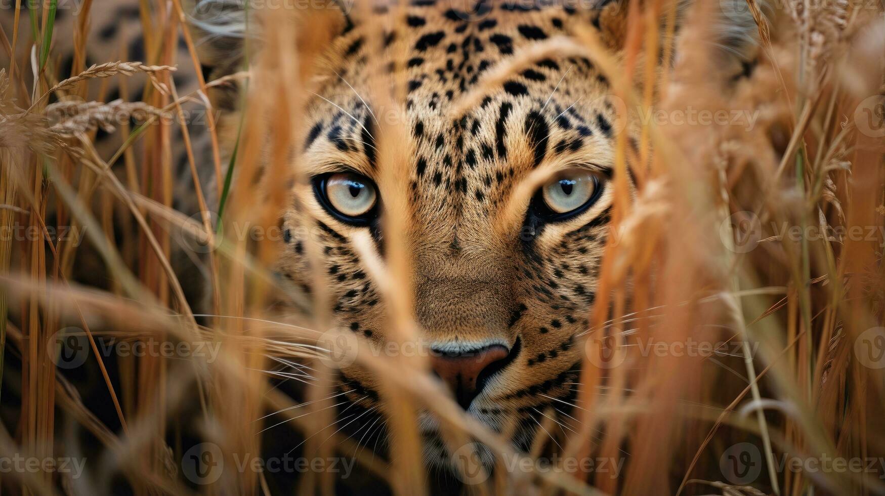 leopard hidden predator photography grass national geographic style 35mm documentary wallpaper photo