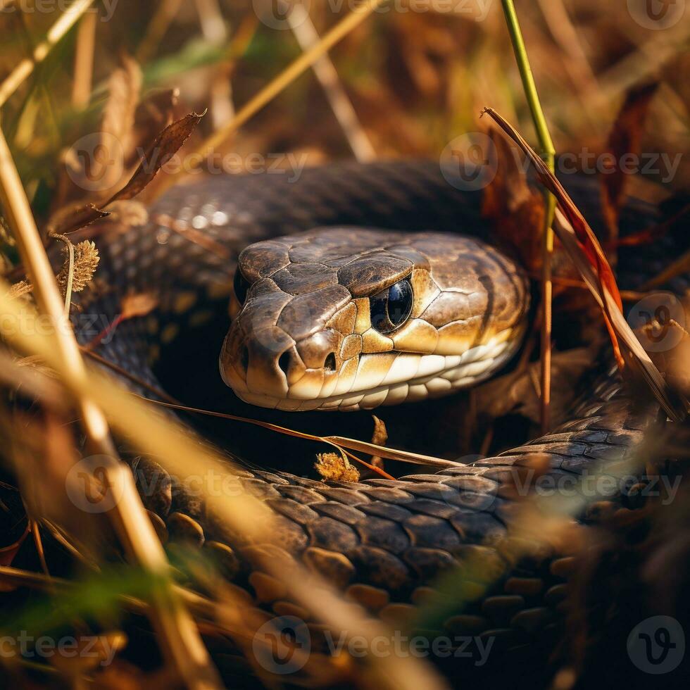 snake hidden predator photography grass national geographic style 35mm documentary wallpaper photo