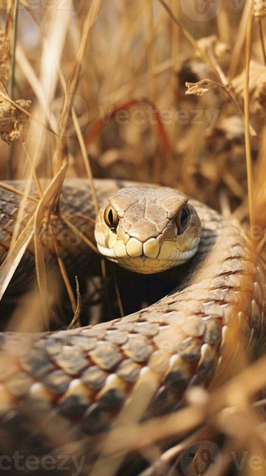 snake hidden predator photography grass national geographic style 35mm documentary wallpaper photo