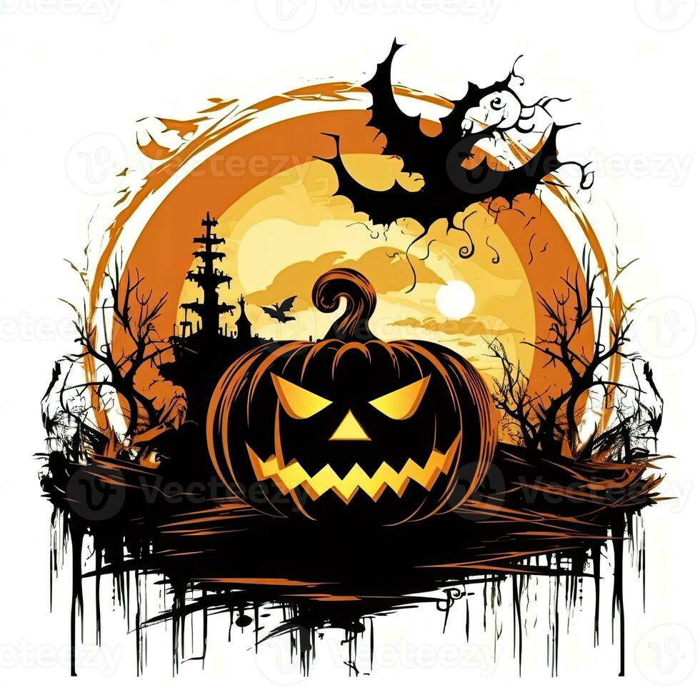 jack lantern pumpkin halloween clipart illustration vector tshirt sticker cut scrapbook tattoo photo