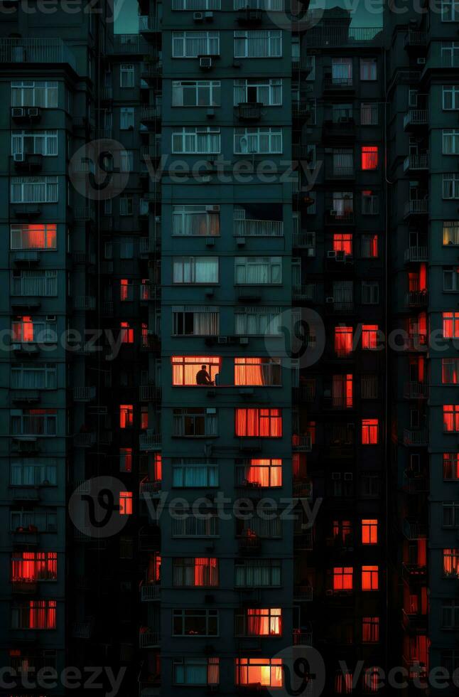 gloomy soviet buildings Russia depressive comfort wallpaper smartphone photo facade night lights