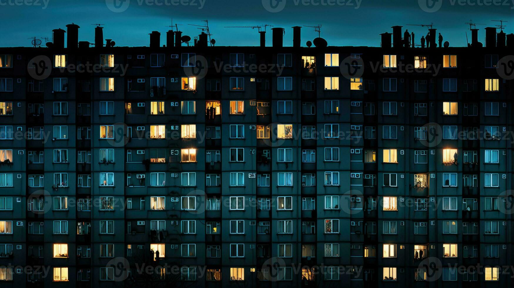 gloomy soviet buildings Russia depressive comfort wallpaper smartphone photo facade night lights