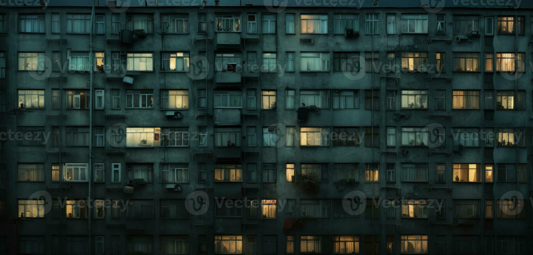 melancólico Soviético edificios Rusia depresivo comodidad fondo de pantalla teléfono inteligente foto fachada noche luces