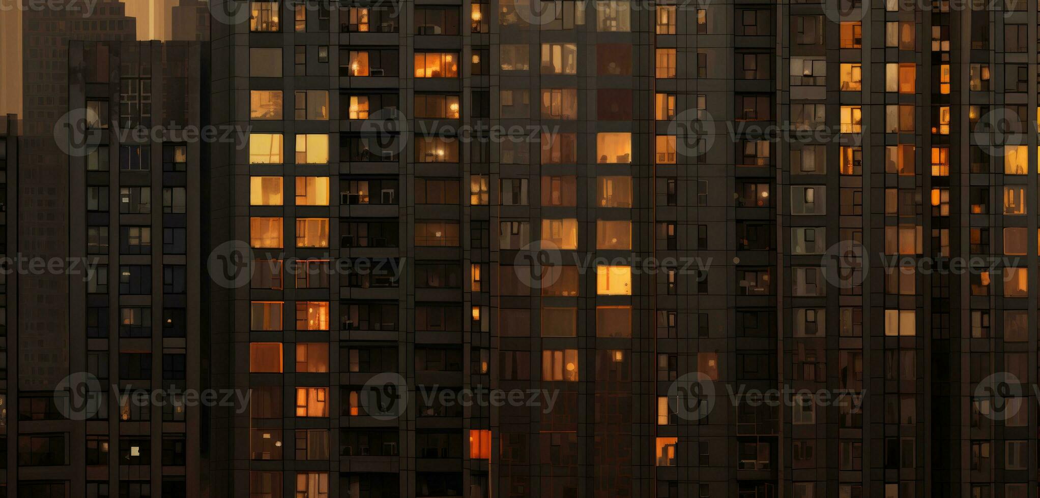 melancólico Soviético edificios Rusia depresivo comodidad fondo de pantalla teléfono inteligente foto fachada noche luces