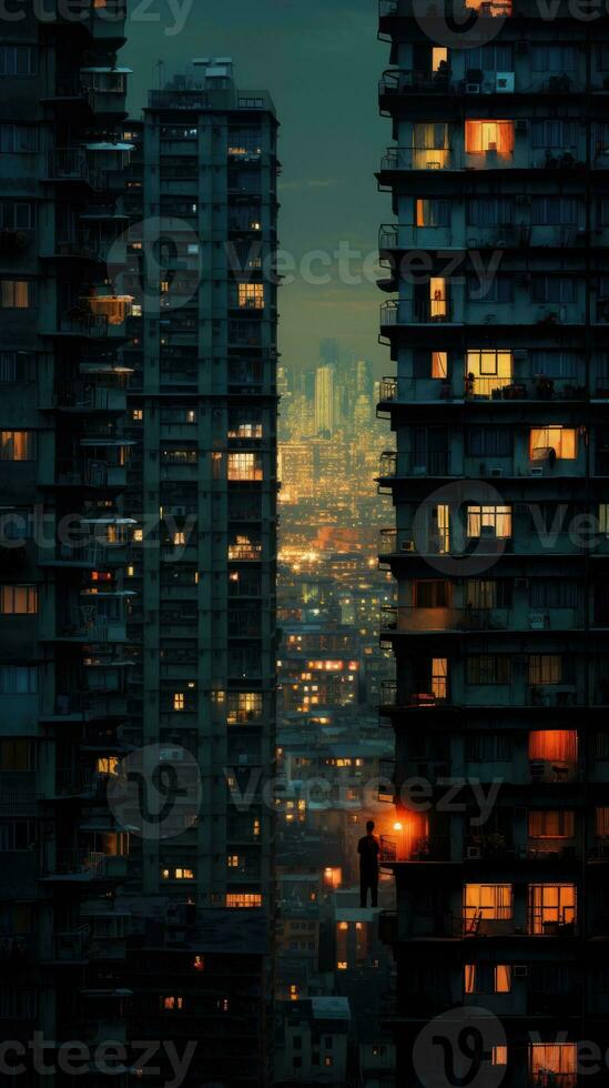 gloomy soviet buildings Russia depressive comfort wallpaper smartphone photo facade night lights