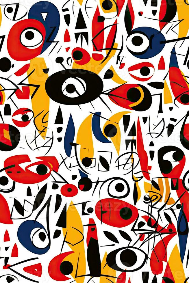 doodle scrapbooking pattern background seamless abstract ornament eyes paint poster wallpaper photo