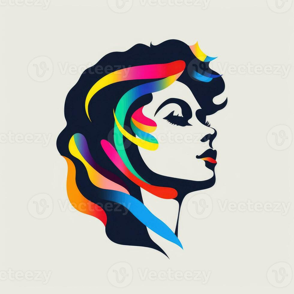 mysterious portrait of a girl mystical atmosphere illustration poster elegance woman female face photo