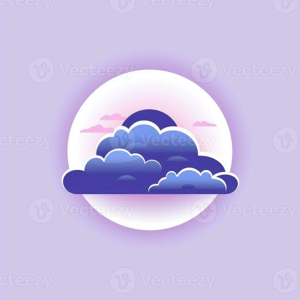 nube logotipo icono pegatina emblema clipart ilustración sencillo vector png eps aislado foto