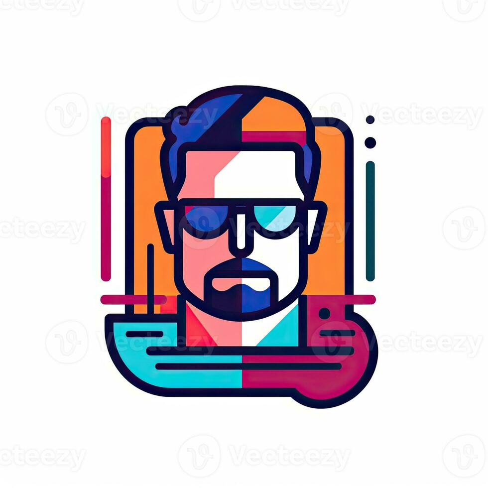 id card ara logotype icon sticker emblem clipart illustration simple vector png eps isolated photo