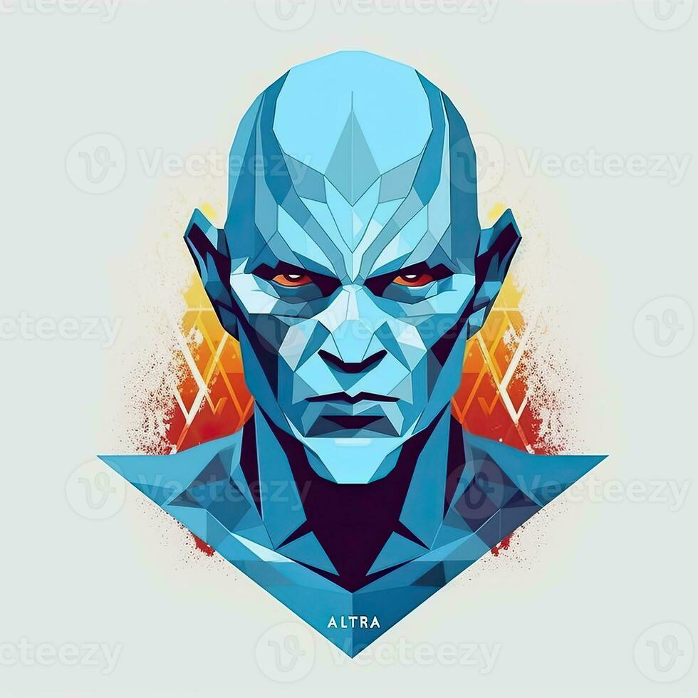 avatar portrait logo tattoo poster pixel art illustration voxel graphic photo