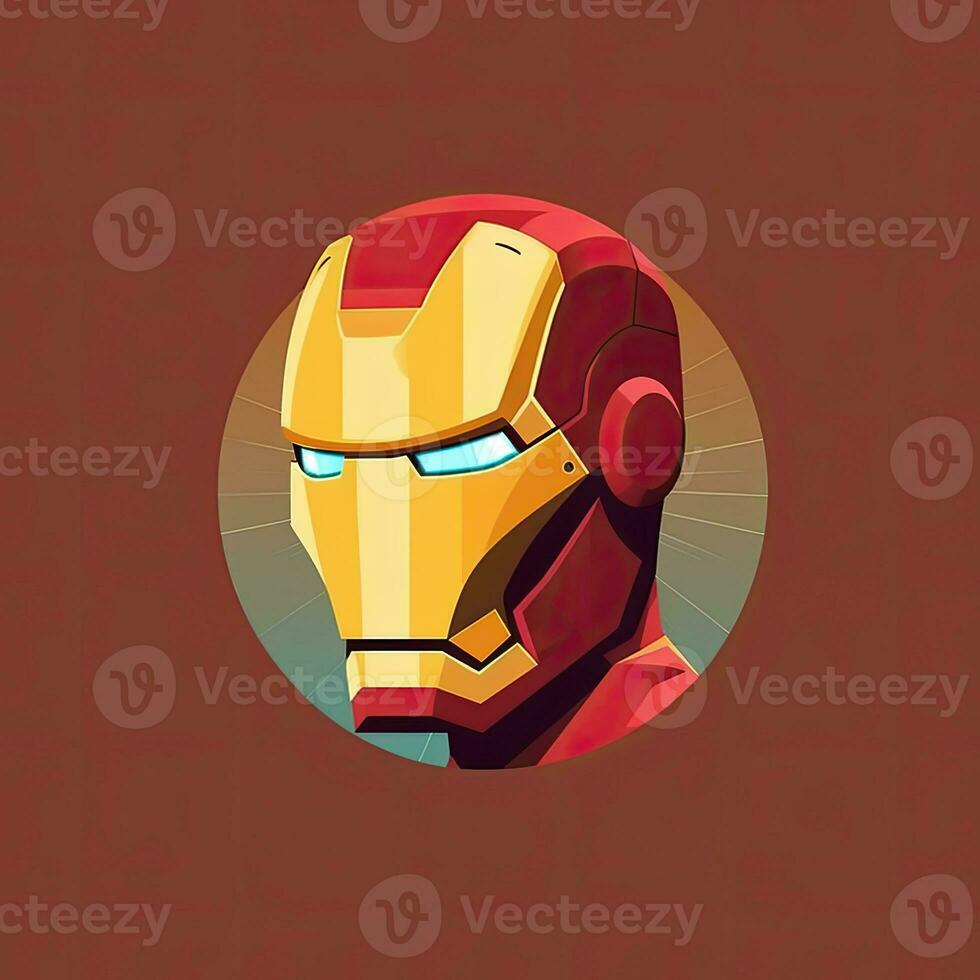 iron man mask portrait logo tattoo poster pixel art illustration voxel graphic photo