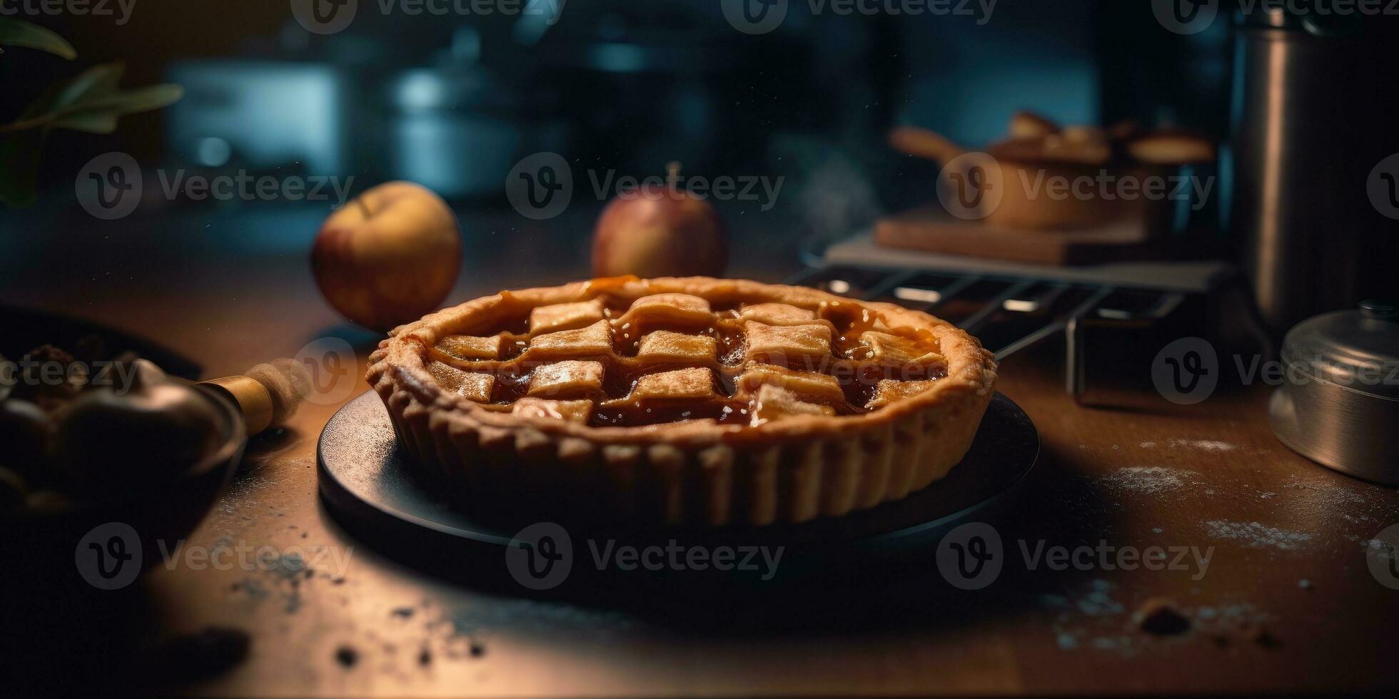 fruit pie professional studio food photography social media elegant fabric hot modern ad photo