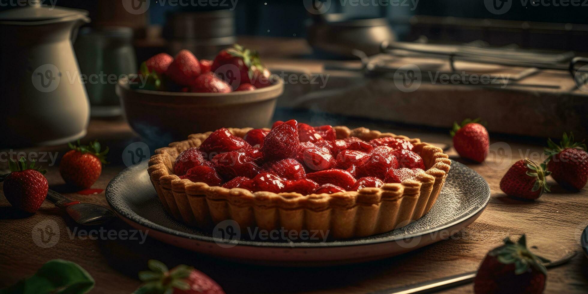 fruit pie professional studio food photography social media elegant fabric hot modern ad photo