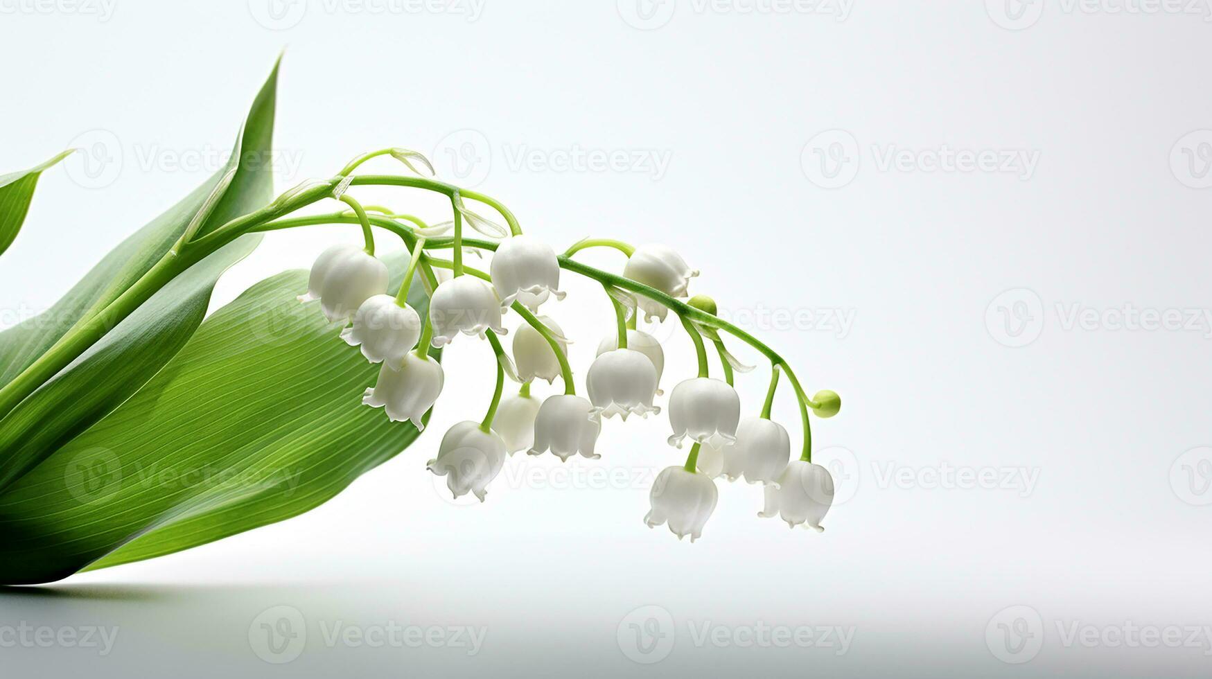 foto de hermosa lirio de el Valle flor aislado en blanco antecedentes. generativo ai