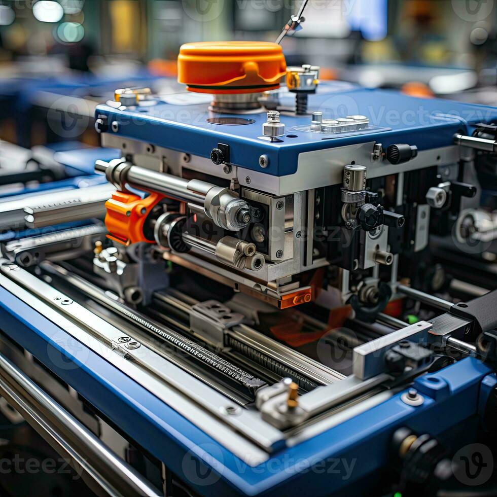 weaving textile Factory workspace machine robot production mechanic conveyor photo close