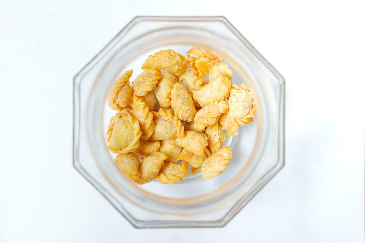 Special dry pastels in a glass bowl. photo