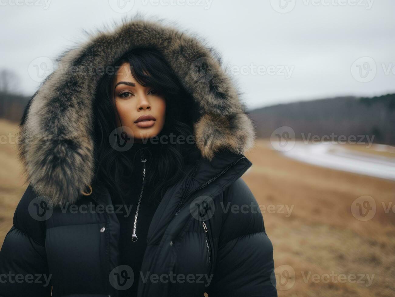 confidente más Talla mujer balanceo su viaje ai generativo foto