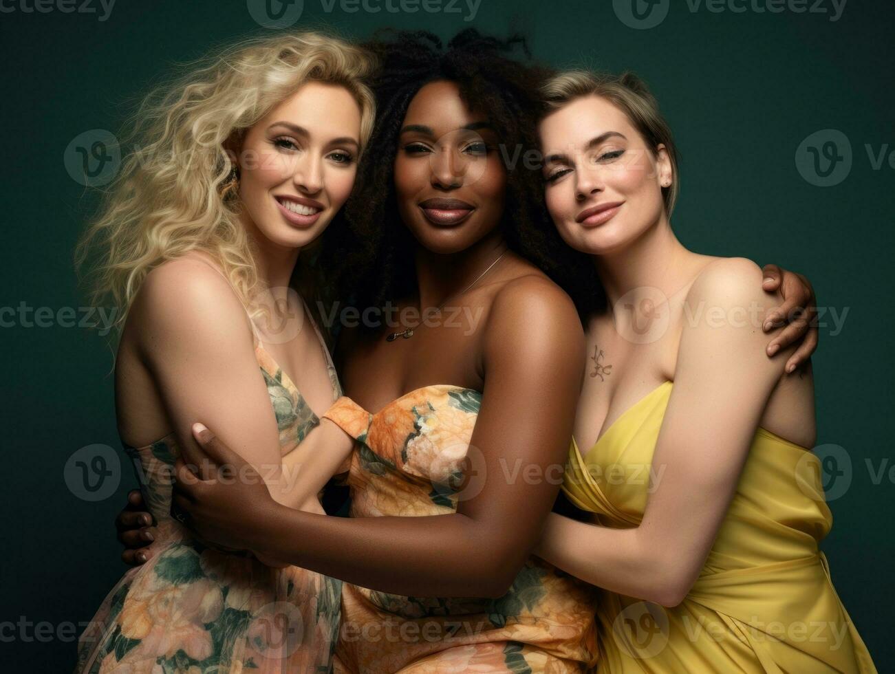 Celebrating the beauty of diverse body shapes and sizes AI Generative photo