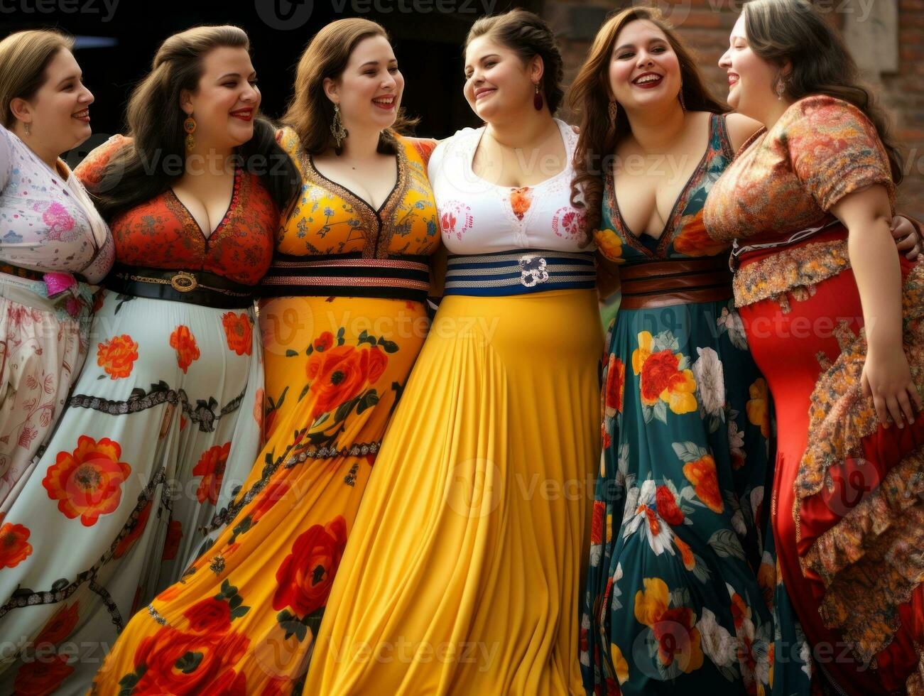 Celebrating the beauty of diverse body shapes and sizes AI Generative photo