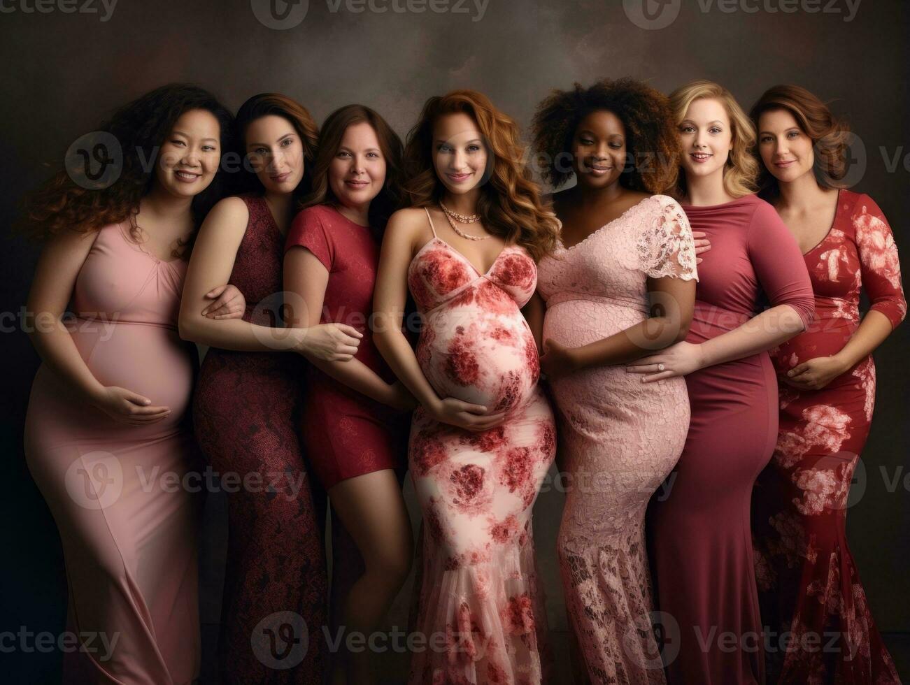Celebrating the beauty of diverse body shapes and sizes AI Generative photo