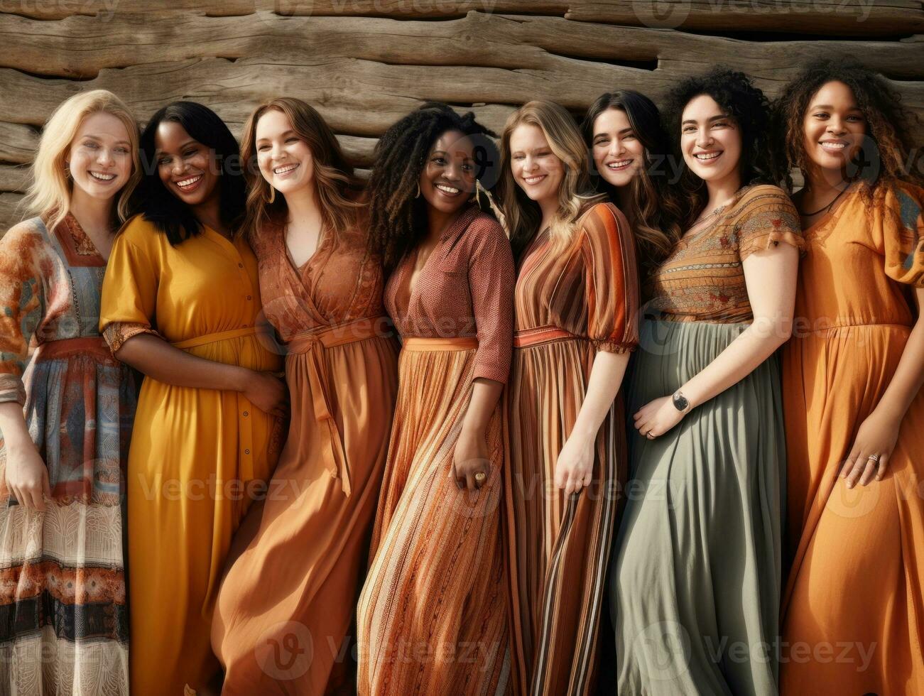 Celebrating the beauty of diverse body shapes and sizes AI Generative photo
