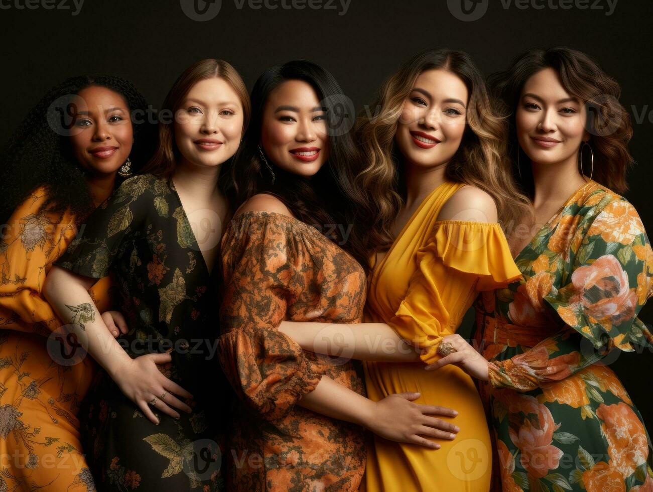 Celebrating the beauty of diverse body shapes and sizes AI Generative photo