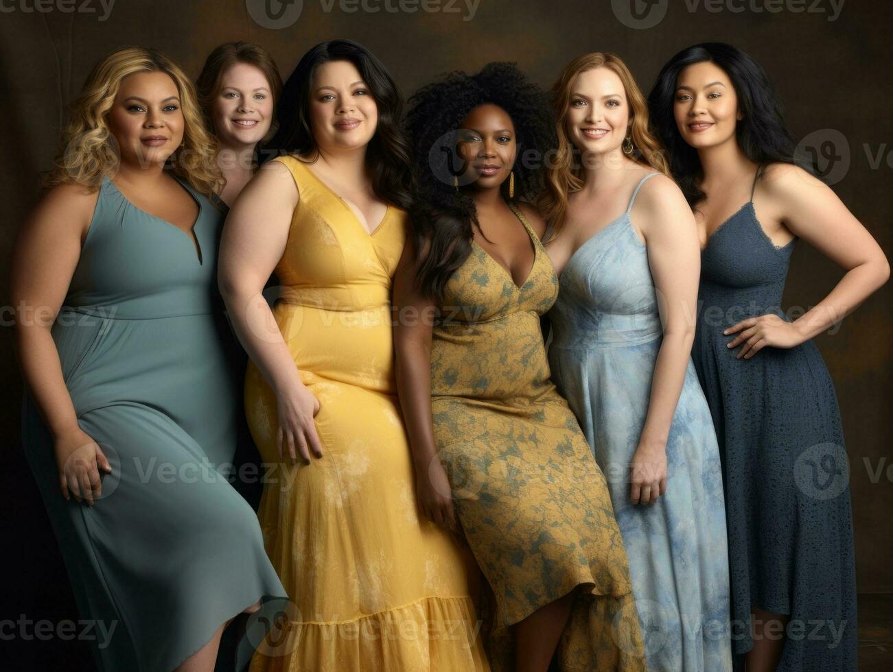 Celebrating the beauty of diverse body shapes and sizes AI Generative photo