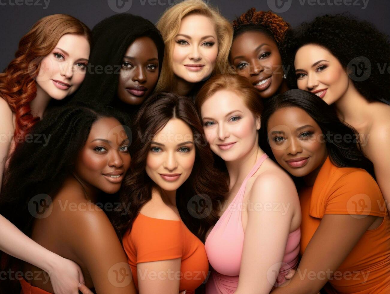 Celebrating the beauty of diverse body shapes and sizes AI Generative photo