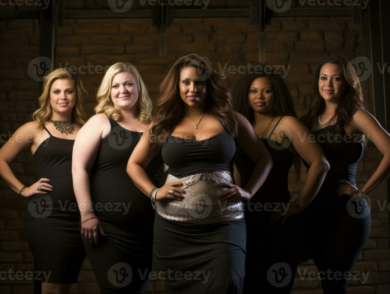 Celebrating the beauty of diverse body shapes and sizes AI Generative photo
