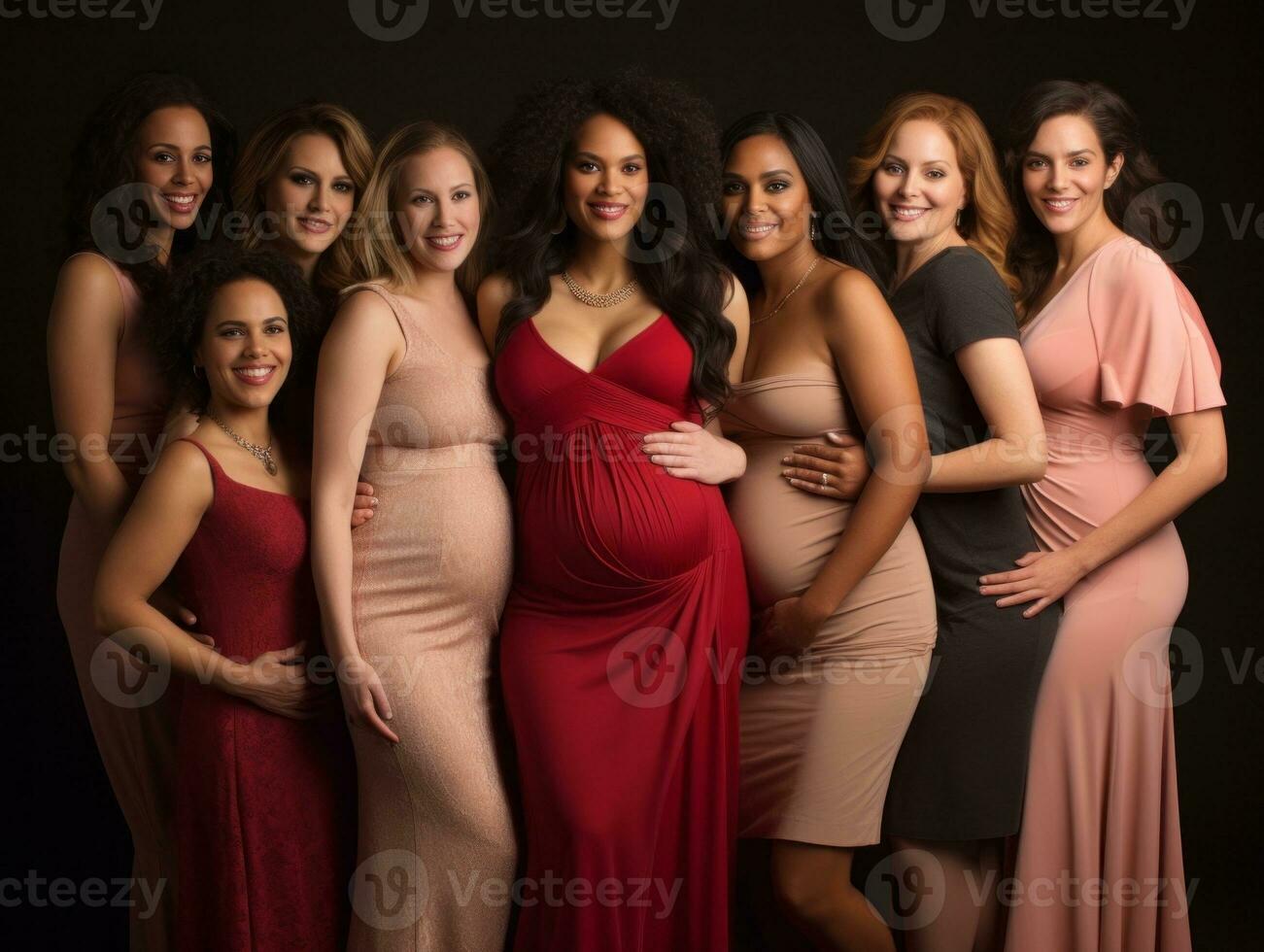Celebrating the beauty of diverse body shapes and sizes AI Generative photo
