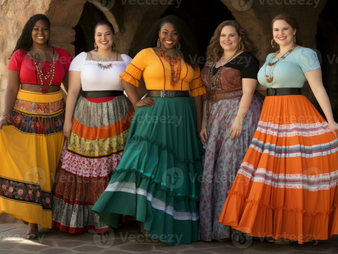Celebrating the beauty of diverse body shapes and sizes AI Generative photo